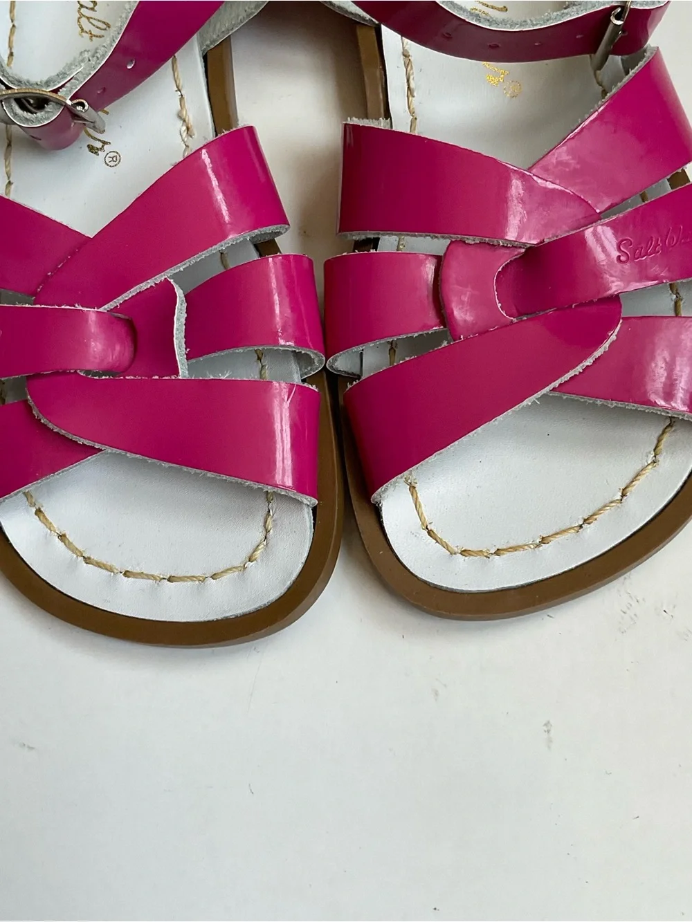 Salt Water Sandals by Hoy fuchsia strappy